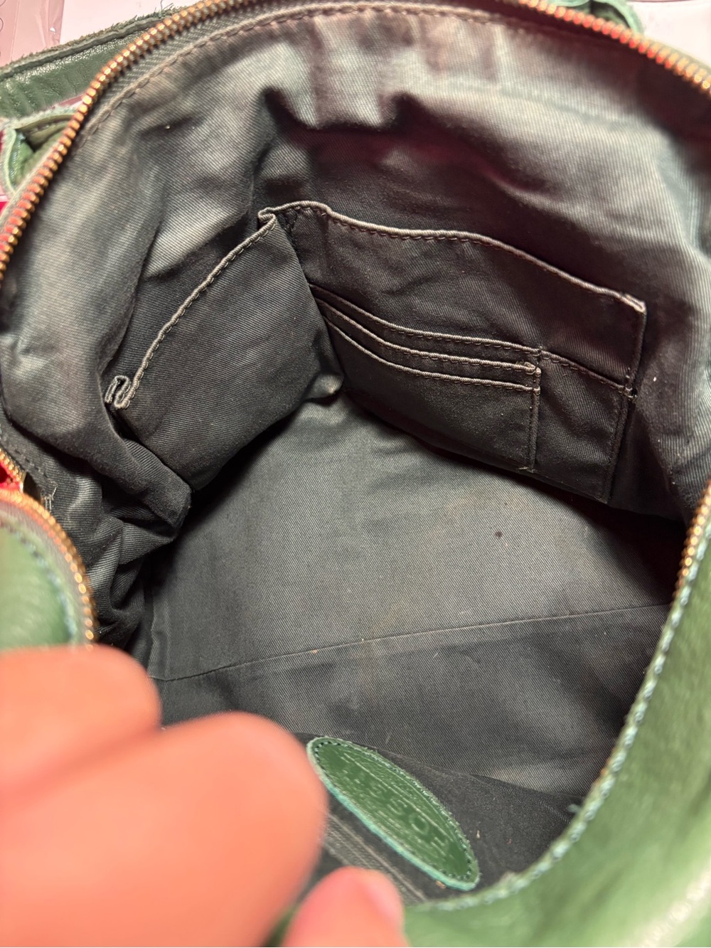 Fossil | Large Leather Satchel | Deep Green - Picture 15 of 17